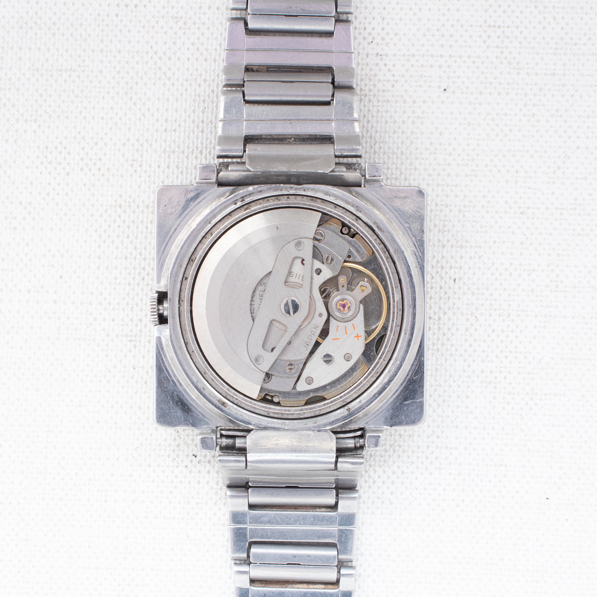 Vintage Seiko 5 6119-5401 Automatic 21J Silver Dial Day Date Wristwatch