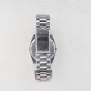 Vintage Seiko 5 6309-615A Automatic 17J Silver Dial Day Date Wristwatch