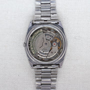 Vintage Seiko 5 6309-615A Automatic 17J Silver Dial Day Date Wristwatch