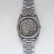 Vintage Seiko 5 6309-615A Automatic 17J Silver Dial Day Date Wristwatch