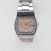 Vintage Seiko 5 6349-5080 Automatic 23J Silver Dial Day Date Wristwatch