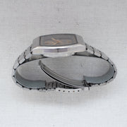 Vintage Seiko 5 6349-5080 Automatic 23J Silver Dial Day Date Wristwatch