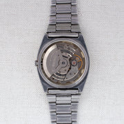 Vintage Seiko 5 6349-5080 Automatic 23J Silver Dial Day Date Wristwatch