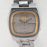 Vintage Seiko 5 6309-5180 Automatic 17J Silver Dial Day Date Wristwatch