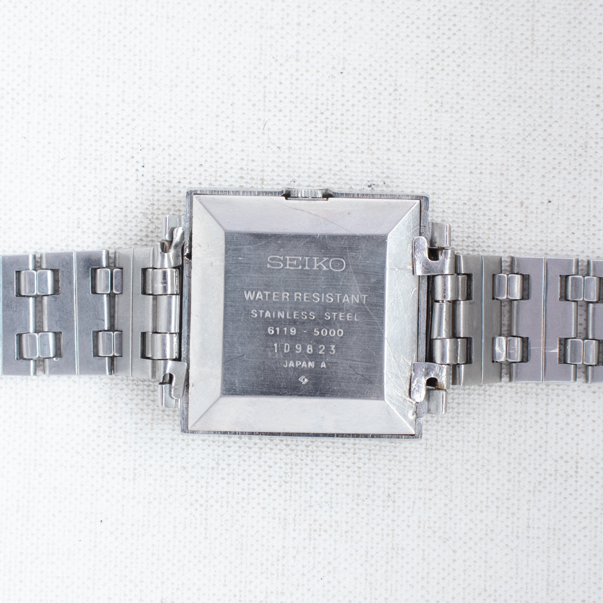Vintage Seiko 5 6119-5000 Automatic 21J Silver Dial Day Date Wristwatch
