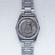 Vintage Seiko 5 6349-5420 Automatic 23J Silver Dial Day Date Wristwatch