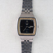 Vintage Seiko 5 6309-549A Automatic 17J Blue Dial Day Date Wristwatch