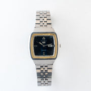 Vintage Seiko 5 6309-549A Automatic 17J Blue Dial Day Date Wristwatch