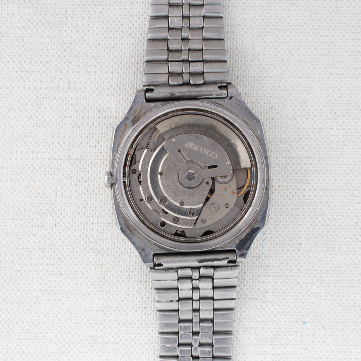 Vintage Seiko 5 6309-549A Automatic 17J Blue Dial Day Date Wristwatch