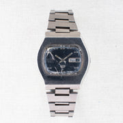 Vintage Seiko 5 6119-5401 Automatic 21J Blue Dial Day Date Wristwatch