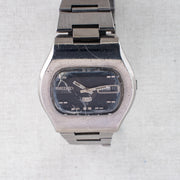 Vintage Seiko 5 6119-5401 Automatic 21J Blue Dial Day Date Wristwatch