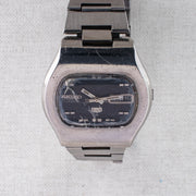 Vintage Seiko 5 6119-5401 Automatic 21J Blue Dial Day Date Wristwatch