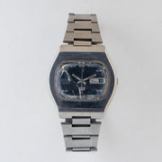 Vintage Seiko 5 6119-5401 Automatic 21J Blue Dial Day Date Wristwatch