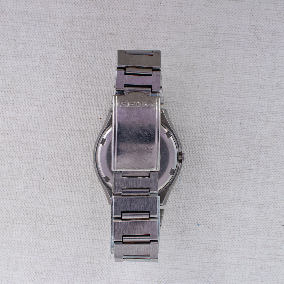 Vintage Seiko 5 6119-5401 Automatic 21J Blue Dial Day Date Wristwatch