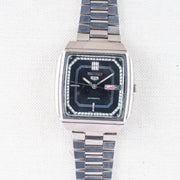 Vintage Seiko 5 6309-566A Automatic 17J Blue Dial Day Date Wristwatch