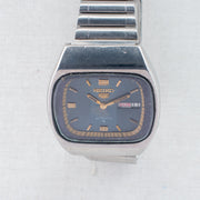 Vintage Seiko 5 6309-522A Automatic 17J Blue Dial Day Date Wristwatch