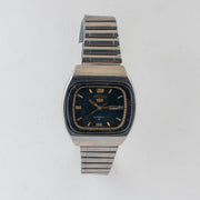 Vintage Seiko 5 6309-522A Automatic 17J Blue Dial Day Date Wristwatch