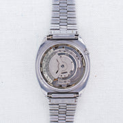Vintage Seiko 5 6309-522A Automatic 17J Blue Dial Day Date Wristwatch