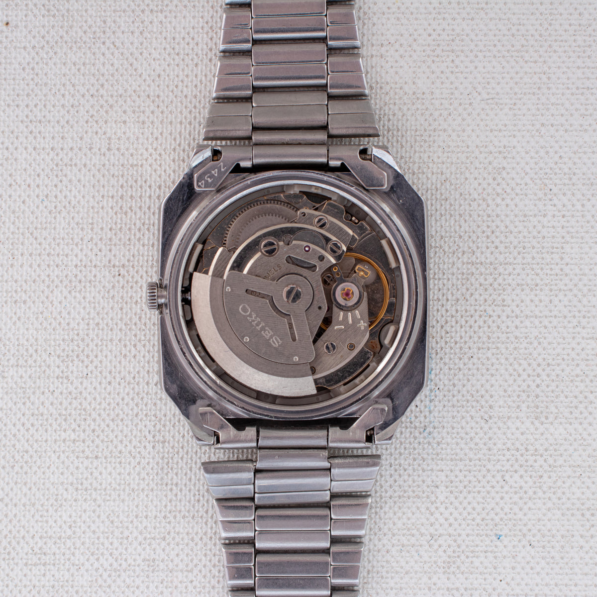 Vintage Seiko 5 6309-5510 Automatic 17J Blue Dial Day Date Wristwatch