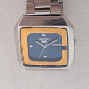 Vintage Seiko 5 6309-545A Automatic 17J Blue Dial Day Date Wristwatch