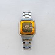 Vintage Seiko 5 6309-545A Automatic 17J Blue Dial Day Date Wristwatch