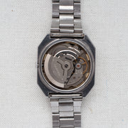 Vintage Seiko 5 6309-545A Automatic 17J Blue Dial Day Date Wristwatch