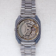 Vintage Seiko 5 6309-7320 Automatic 17J Silver Dial Day Date Wristwatch