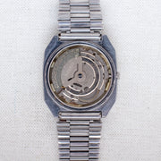 Vintage Seiko 5 6309-7320 Automatic 17J Silver Dial Day Date Wristwatch