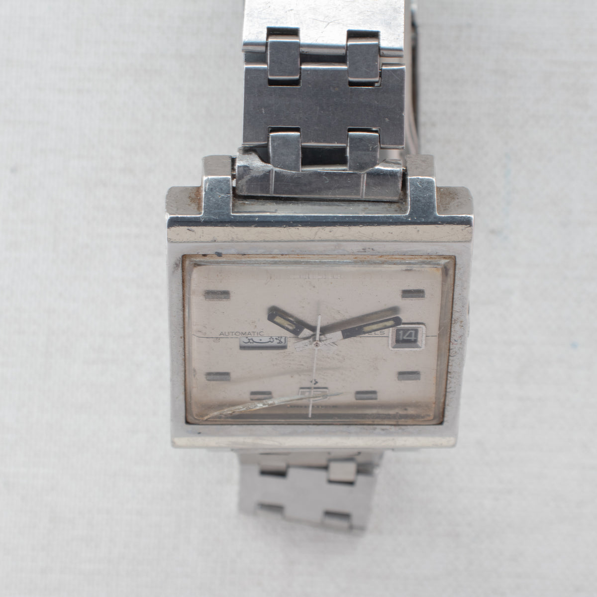Vintage Seiko 5 6119-5000 Automatic 21J Silver Dial Day Date Wristwatch