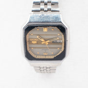 Vintage Seiko 5 7009-5330 Automatic 17J Silver Dial Day Date Wristwatch
