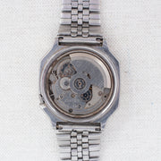 Vintage Seiko 5 7009-5330 Automatic 17J Silver Dial Day Date Wristwatch