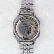 Vintage Seiko 5 7009-5330 Automatic 17J Silver Dial Day Date Wristwatch