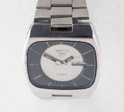 Vintage Seiko 5 6309-6010 Automatic 17J Silver Dial Day Date Wristwatch
