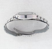 Vintage Seiko 5 6309-6010 Automatic 17J Silver Dial Day Date Wristwatch