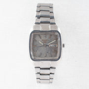 Vintage Seiko 5 6319-5050 Automatic 21J Silver Dial Day Date Wristwatch