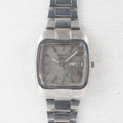 Vintage Seiko 5 6319-5050 Automatic 21J Silver Dial Day Date Wristwatch