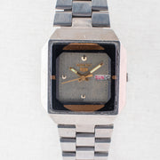 Vintage Seiko 5 6309-5450 Automatic 17J Silver Dial Day Date Wristwatch