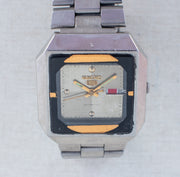 Vintage Seiko 5 6309-5450 Automatic 17J Silver Dial Day Date Wristwatch