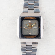 Vintage Seiko 5 6309-5450 Automatic 17J Silver Dial Day Date Wristwatch