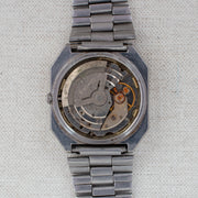Vintage Seiko 5 6309-5450 Automatic 17J Silver Dial Day Date Wristwatch