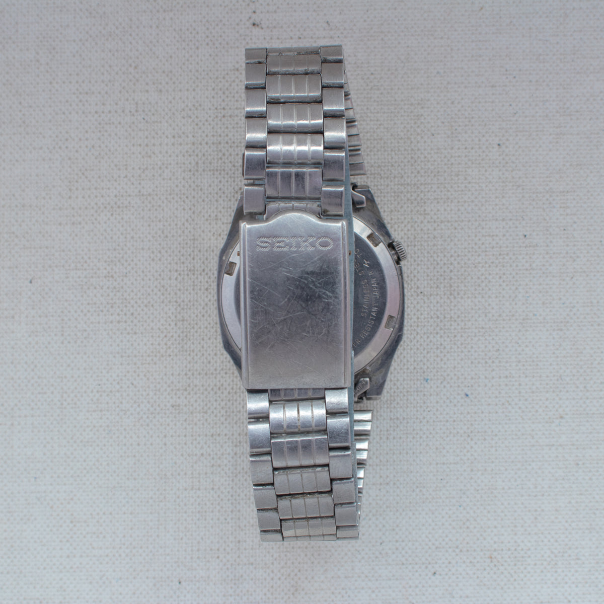 Vintage Seiko 5 7009-5862 Automatic 17J Silver Dial Day Date Wristwatch
