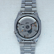 Vintage Seiko 5 7009-5862 Automatic 17J Silver Dial Day Date Wristwatch