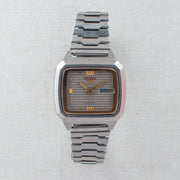 Vintage Seiko 5 7009-592J Automatic 17J Silver Dial Day Date Wristwatch