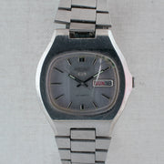 Vintage Seiko 5 6309-5320 Automatic 17J Silver Dial Day Date Wristwatch