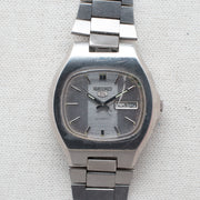 Vintage Seiko 5 6309-5320 Automatic 17J Silver Dial Day Date Wristwatch