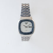 Vintage Seiko 5 7009-5110 Automatic 17J White Dial Day Date Wristwatch