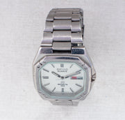 Vintage Seiko SQ 8229-5030 Quartz White Dial Day Date Wristwatch