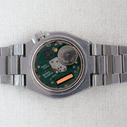Vintage Seiko Sports 100 7546-703A Quartz Black Dial Day Date Wristwatch