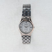 Vintage Seiko V701-2K30 Quartz Silver Dial Wristwatch