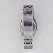 Vintage Seiko SQ 8223-5080 Quartz Silver Dial Day Date Wristwatch